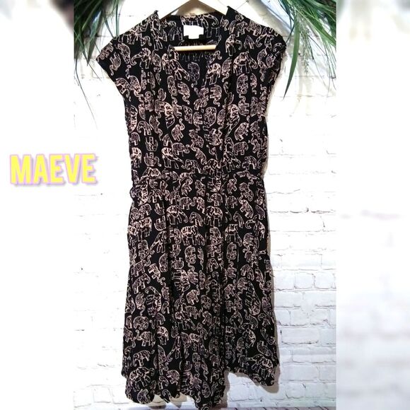 MAEVE Noronha elephant print Dress - Picture 1 of 8